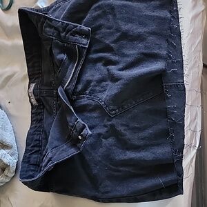 Black Jean Skirt
